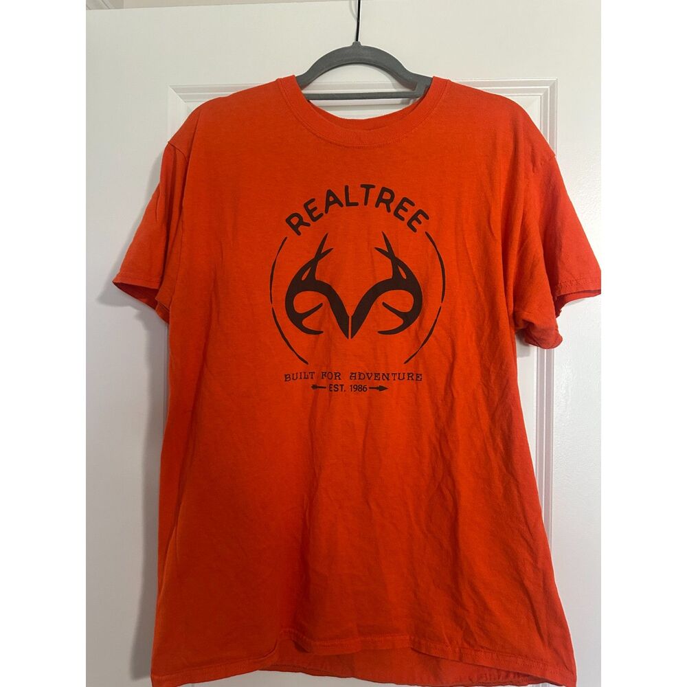 Realtree Men's Orange Hunting Graphic T-Shirt | Size L/XL Estimated